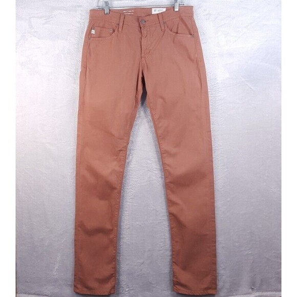 AG JEANS Mens Size 30x34 Blush Straight TELLIS Modern Sueded Sateen $198